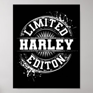 Harley Lied Edition Funny Personalized Name Joke Poster
