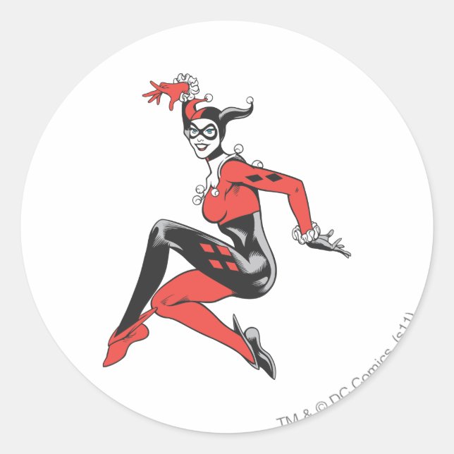 Harley Quinn 1 Classic Round Sticker (Front)