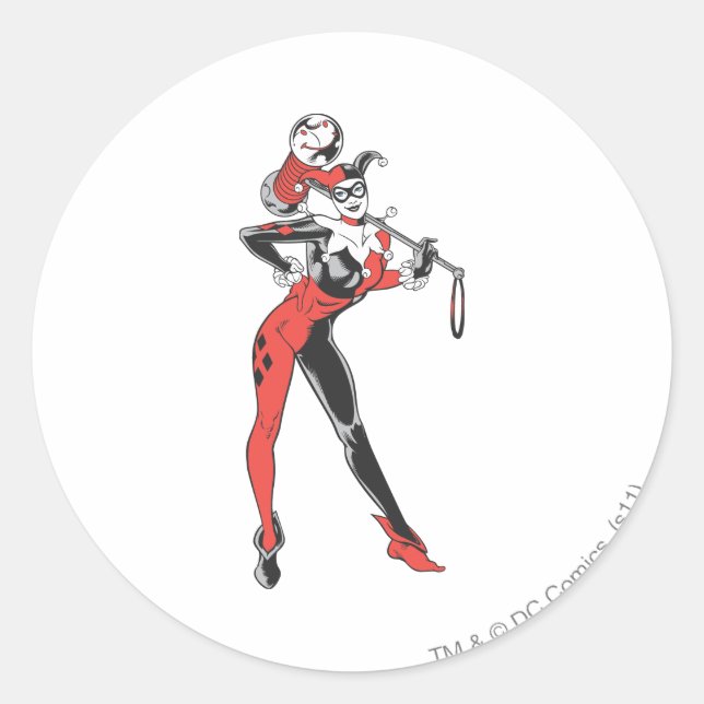 Harley Quinn 4 Classic Round Sticker (Front)