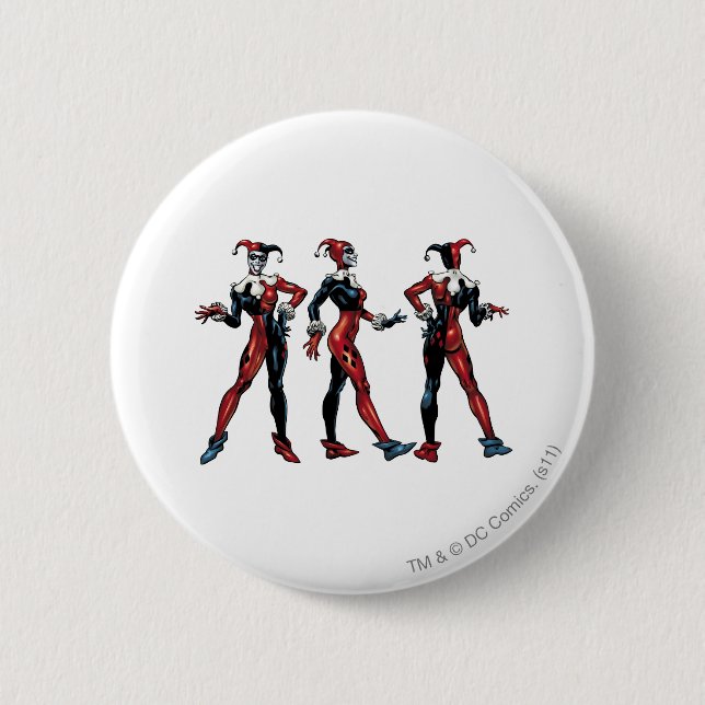 Harley Quinn - All Sides 2 Inch Round Button (Front)