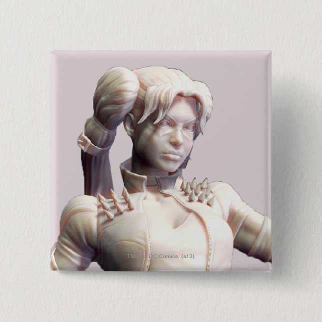 Harley Quinn Alternate 2 2 Inch Square Button (Front)