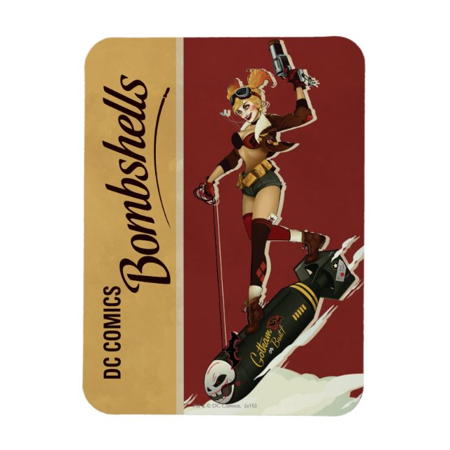 Harley Quinn Bombshells Pinup Magnet (Vertical)