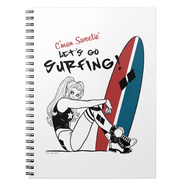 Harley Quinn - Let's Go Surfing Notebook (Front)