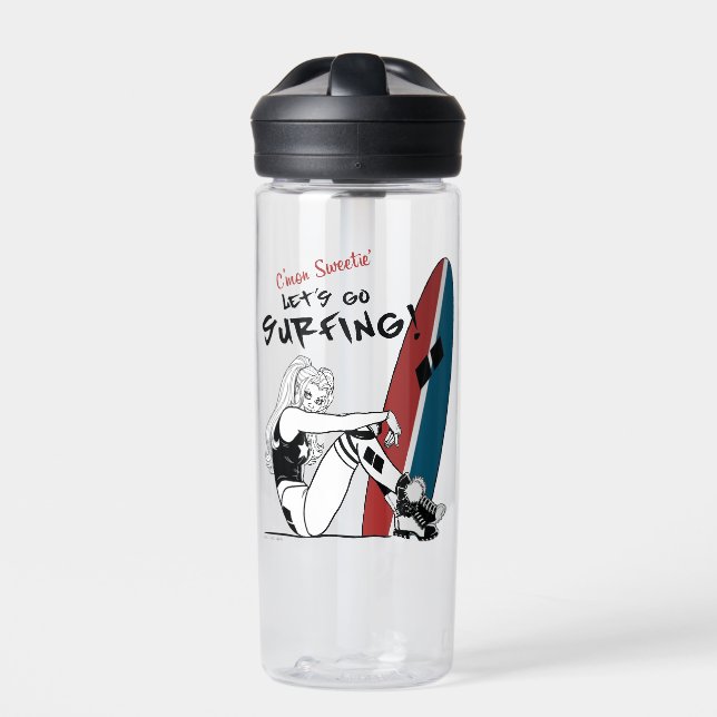 Harley Quinn - Let's Go Surfing Water Bottle (Front)