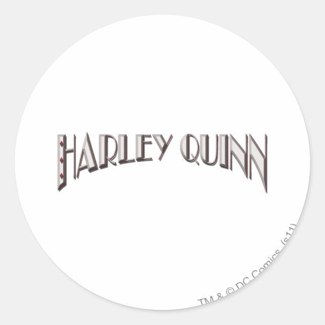 Harley Quinn - Logo Classic Round Sticker (Front)