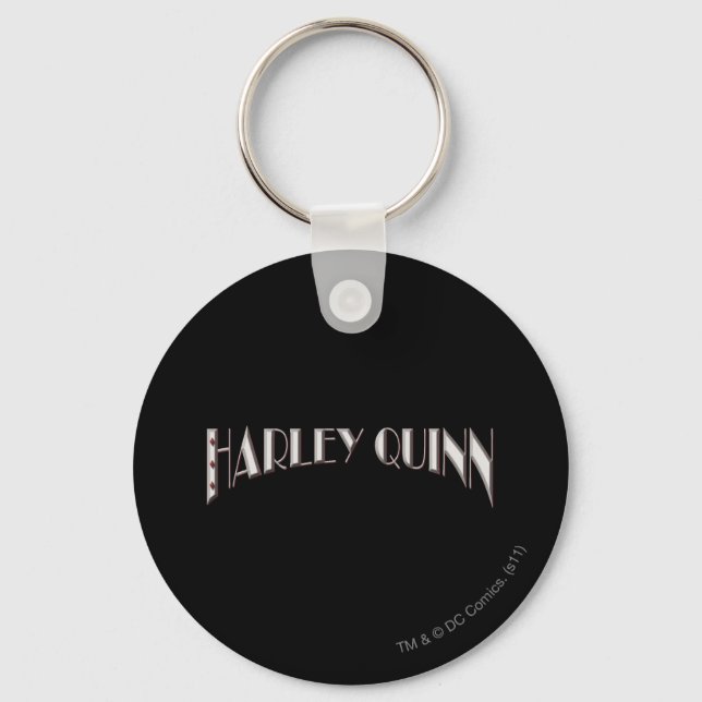Harley Quinn - Logo Keychain (Front)