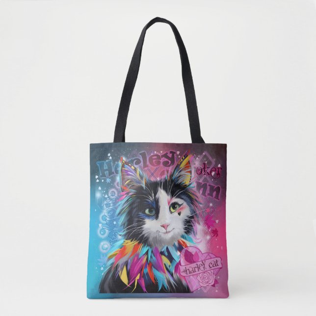 Harley Quinn the Cat Tote Bag (Front)