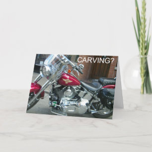 HARLEY STYLE CARVING FOR HALLOWEEN CARD