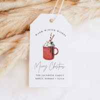 HARLOW Cozy Hot Cocoa Christmas Family Gift Tags