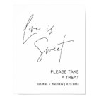 HARLOW Love Is Sweet Wedding Favour Sign