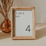 HARLOW Minimalist Modern Table Number Card<br><div class="desc">Harlow Collection - a perfect blend of clean sophistication and modern flair. It's designed with a modern script font that exudes style and 
elegance. Each product in the collection is thoughtfully crafted to showcase a look that is both timeless and on-trend.</div>