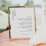 HARLOW Minimalist Modern Wedding Dessert Menu 8x10 Poster<br><div class="desc">Harlow Collection - a perfect blend of clean sophistication and modern flair. It's designed with a modern script font that exudes style and elegance. Each product in the collection is thoughtfully crafted to showcase a look that is both timeless and on-trend.</div>