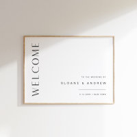 HARLOW Minimalist Wedding Welcome Sign 18x24