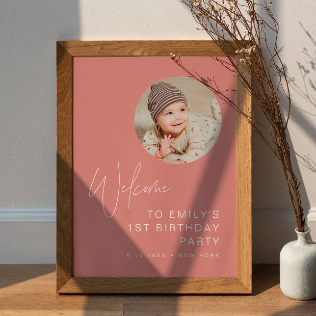 HARLOW minimaliste Affiche de bienvenue photo d'an (Créateur téléchargé)