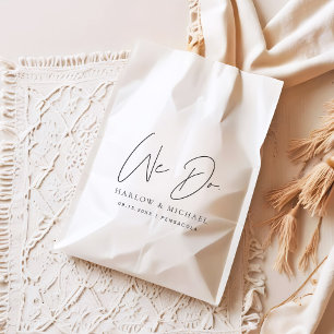 HARLOW Modern Minimalist We Do Wedding Favour Bag