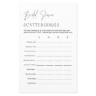 HARLOW Scattergories Bridal Shower Game