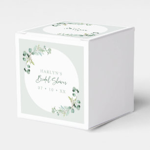 HARLYN Eucalyptus Bridal Shower Favour Boxes