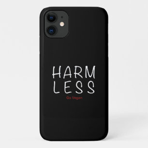 Harm Less - Go Vegan (Light Version) iPhone 11 Case