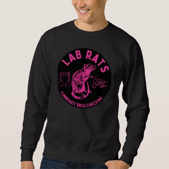 Harm Reduction Sisters Lab Rats Logo Sweatshirt (Front)
