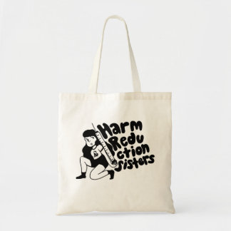Harm Reduction Sisters Needle Girl Tote Bag