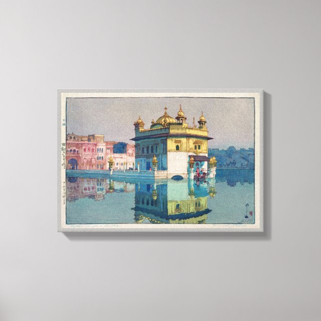 Harmandir Sahib(Golden Temple), Hiroshi Yoshida Canvas Print (Front)