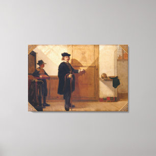 Harmensz van Rijn Rembrandt (1606-69) Knocking on Canvas Print