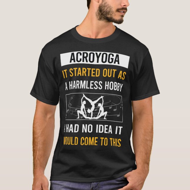 Harmless Hobby Acroyoga Acro Yoga T-Shirt (Front)