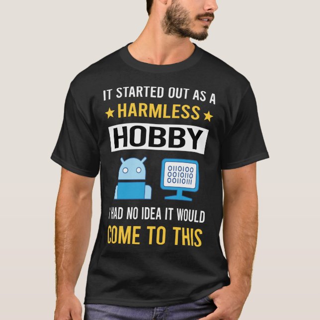 Harmless Hobby Artificial Intelligence AI T-Shirt (Front)