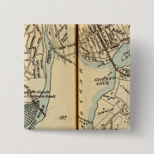 Harmon Park, New York 2 Inch Square Button