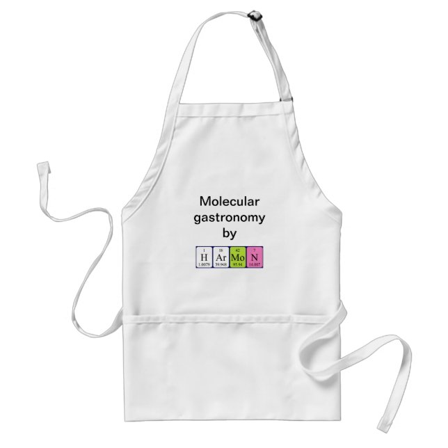 Harmon periodic table name apron (Front)