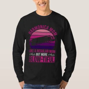 Harmonic Player Mom And Harmonica Mother T-Shirt