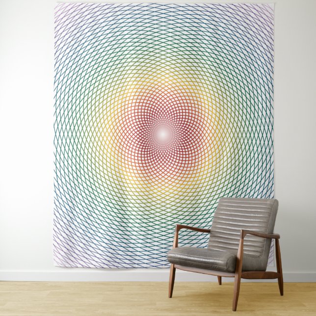 Harmonic Torus Series (Light Spectrum) Tapestry (In Situ)