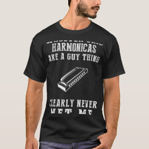 Harmonica Harmony: Shattering Gender Stereotypes w T-Shirt