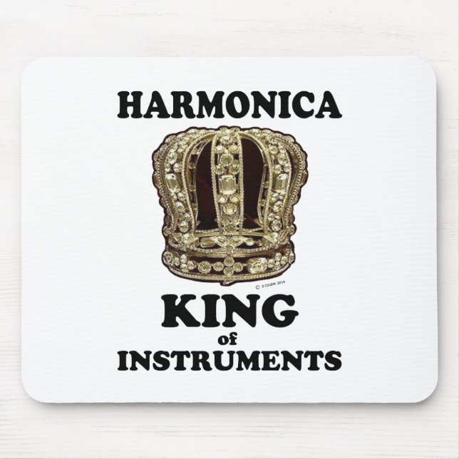 Harmonica King of Instruments Mouse Pad (Front)