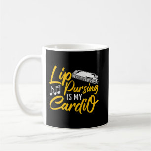 Harmonica Lover Lip Pursing Is My Cardio Harmonica Coffee Mug