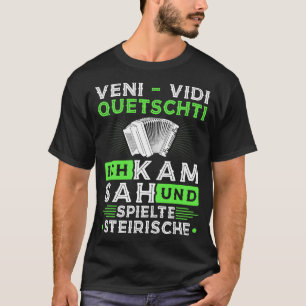 Harmonica Lover Veni Vidi Squeezy Styrian Harmonic T-Shirt