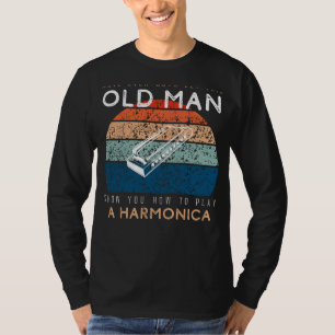 Harmonica Maestro: Let This Old Man Blow You Away! T-Shirt