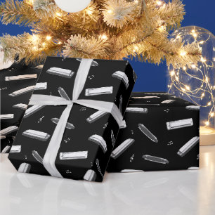 Harmonica Mouth Organ Player Wrapping Paper