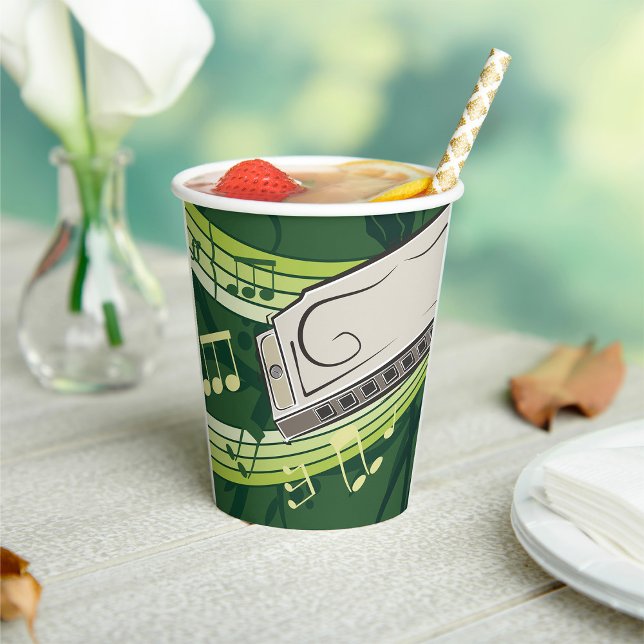 Harmonica Music Paper Cups (Creator Uploaded)