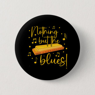 Harmonica Musician Blues Blues Music Lover 2 Inch Round Button