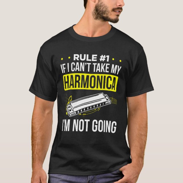 Harmonica Playing For Harmonica Player Harmonica T T-Shirt (Front)