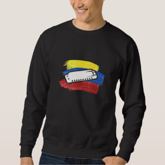 Harmonica Retro Vintage Instrument Sweatshirt