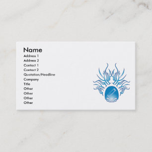 Harmonica Skull Business Card