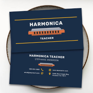 Harmonica Teacher Business Card