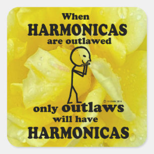 Harmonicas Sticker Carré illégal