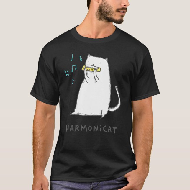 Harmonicat Music Catt T-Shirt (Front)