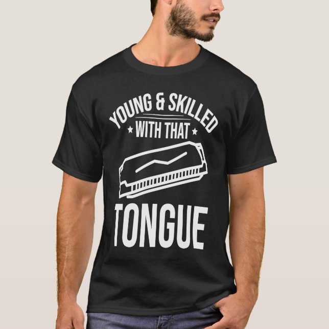 Harmonicist Harmonica Player T-Shirt (Front)