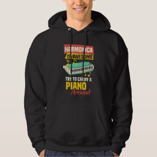 Harmonicist Mouth Organ & French Harp Harmonica Pl Hoodie