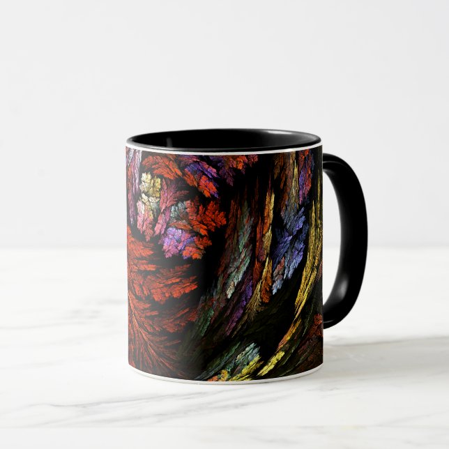 Harmonie de couleur Mug café Abstrait (Devant droit)