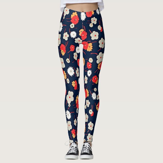 Harmonie florale Leggings par Charles Goy (Devant)